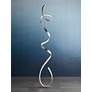 Thumbnail1 of Possini Euro Avante 56 1/2" Modern Ribbon LED Floor Lamp Silver in scene