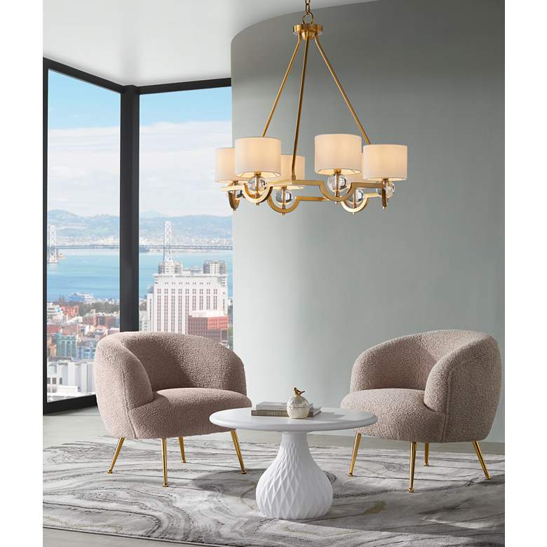 Image 7 Safavieh 8'x10' Craft Gray and Gold Marbled Area Rug in scene