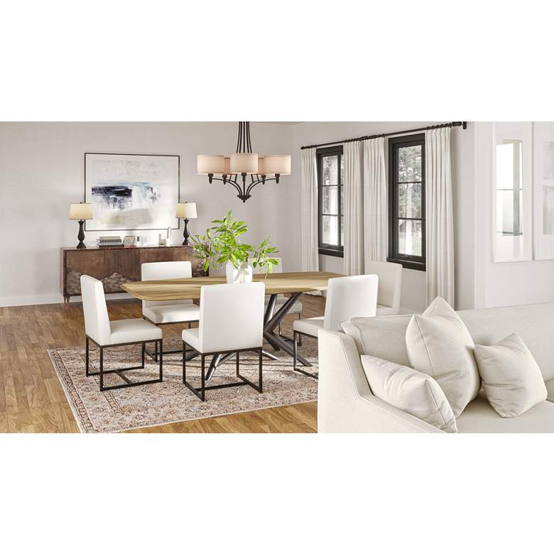 Image 1 Regency Hill Blakely 25" Bronze LED USB Touch Table Lamps Set of 2 in scene