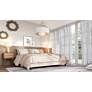 2_360 Lighting Anna 27 1/4" Pebbled Coastal Modern Table Lamps Set of 2 in scene