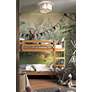 1_Robert Abbey Axis 16" Wide Brass and Scalloped Shade Ceiling Light in scene