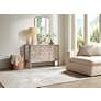 Charly 50" Wide Natural Whitewash 3-Door Accent Cabinet in scene