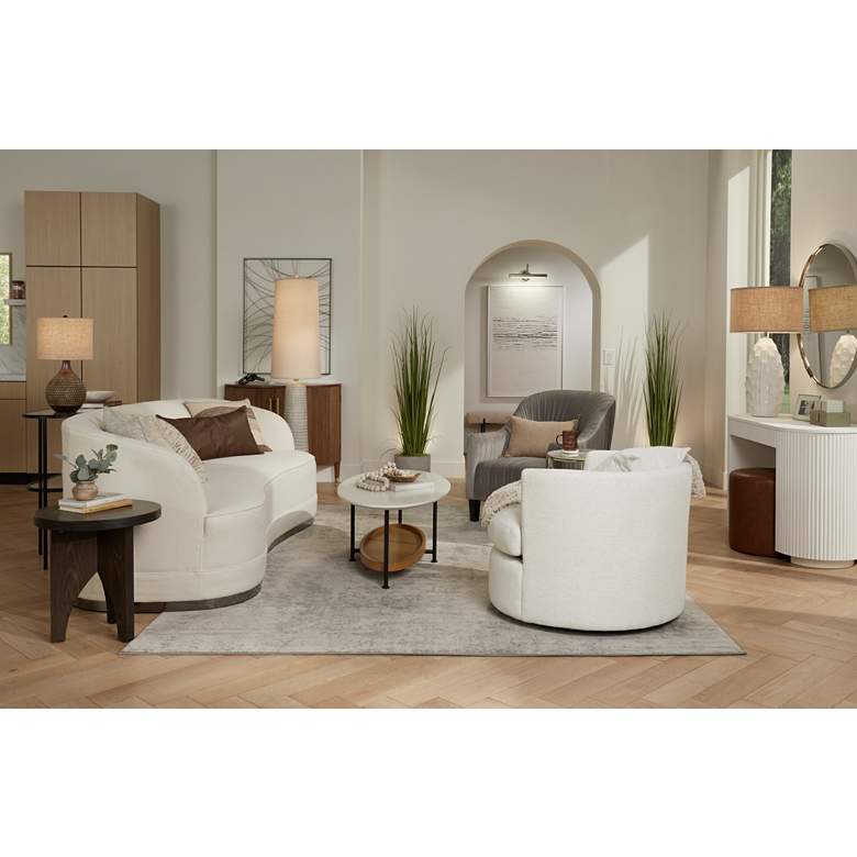 Image 1 360 Lighting Emma 21" High Textured Ceramic Mid-Century Table Lamp in scene