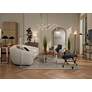 2_Possini Euro Bentley Adjustable Arm Aluminum LED Task Floor Lamp in scene
