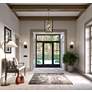 1_Possini Euro Beauregard 10" High Black and Gold Wall Sconce in scene