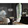 2_Possini Euro Smart 20" Wide Nickel and Crystal Modern Pendant Light in scene