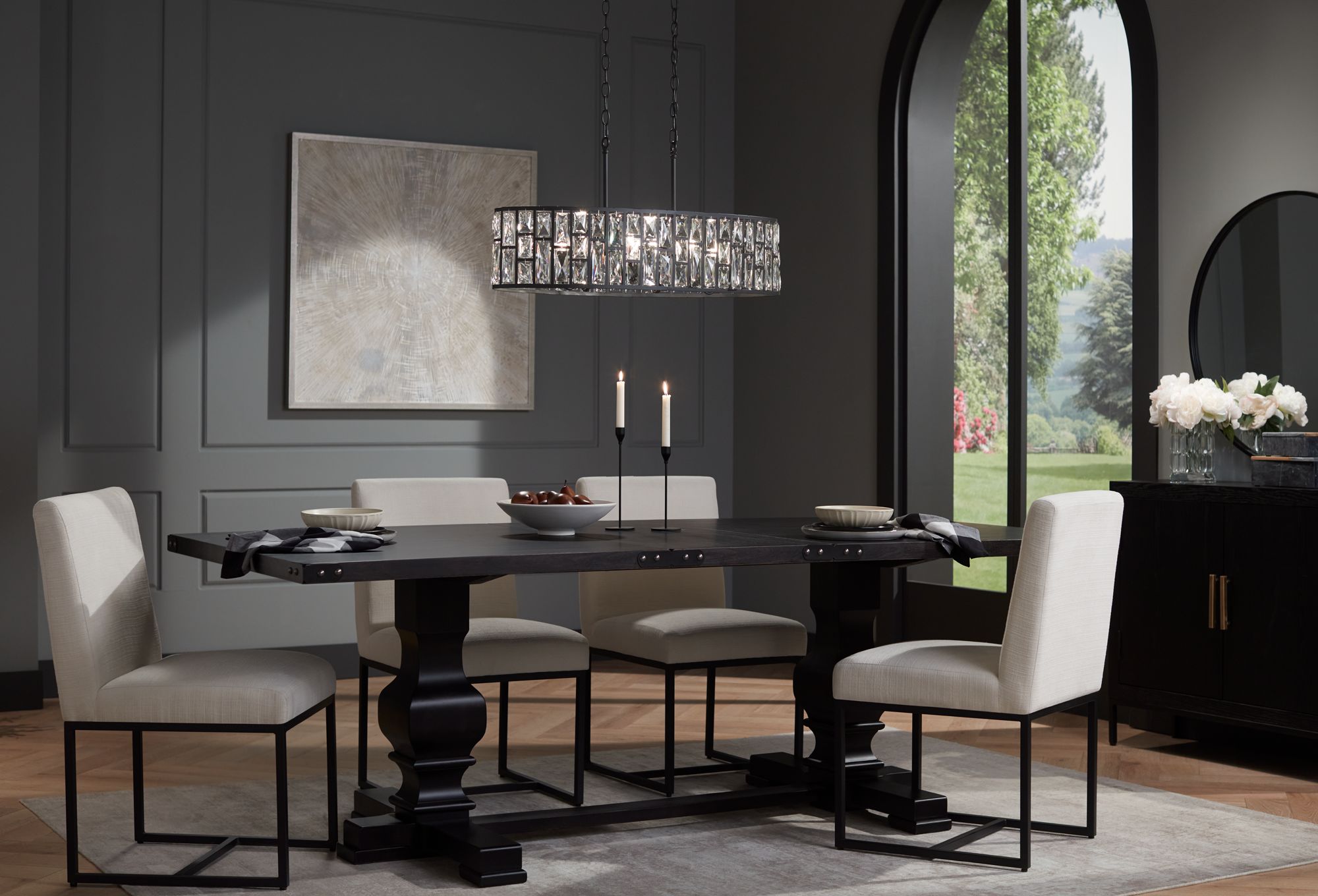 Uttermost Mesmerize 42 3/4" Square Framed Canvas Wall Art in scene