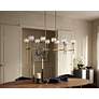2_Possini Euro Francie 41 3/4" Gold 10-Light Modern Island Chandelier in scene