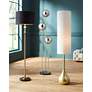 1_Possini Euro Moderne Droplet 62" High Soft Gold Floor Lamp in scene