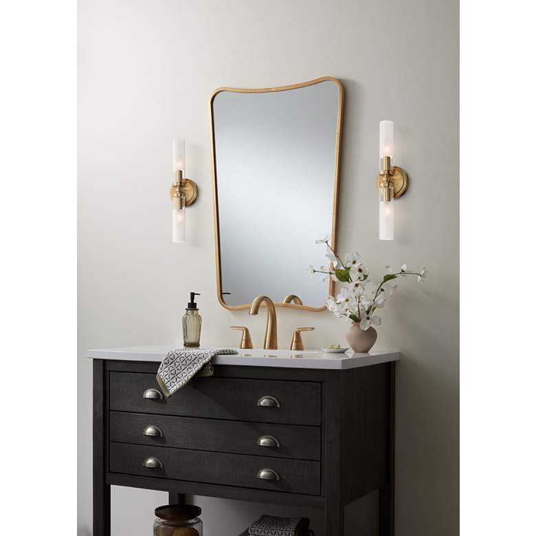 Image 1 Monterrey 37" Wide Gray and White Marble 1-Drawer Single Sink Vanity in scene