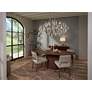 7_Uttermost Loophole 18" Brown Solid Wood Modern Accent Table in scene