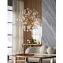 Thumbnail1 of Raw Edge Brownstone 54" Chrome and Wood Cocktail Table in scene