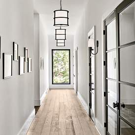 Image1 of Crystorama Payton 11 3/4" High Black Forged Wall Sconce in scene