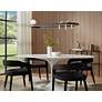 2_Possini Euro Allen 39 1/4" Gold and Matte Black LED Island Pendant in scene