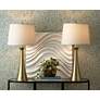 1_360 Lighting Karl 27 1/2" Modern Gold USB Table Lamps Set of 2 in scene
