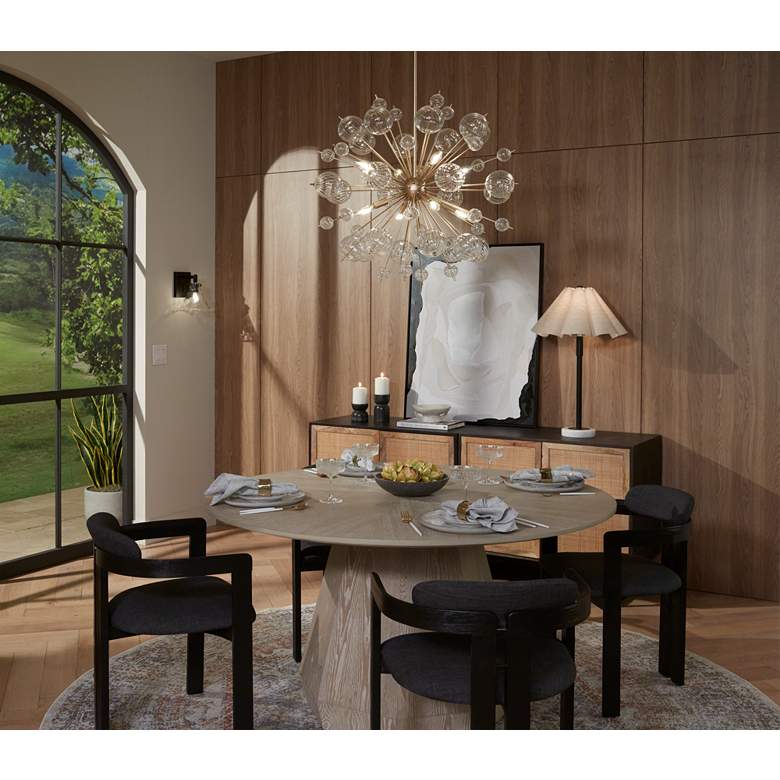 Image 1 Possini Euro Ishii 9 1/4" Wide Matte Black Wall Sconce in scene