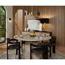 2_Possini Euro Finn 25" Wide Gold and Black 5-Light Modern Chandelier in scene