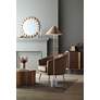 Crestview Collection Limba 42" Wide Brown Cocktail Table in scene