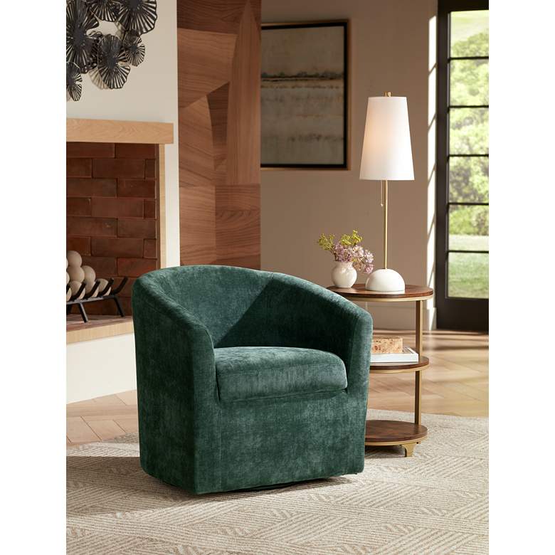 Image 1 Studio 55D Keanu 15 1/4" Wide Light Bronze 3 Tier Side Table in scene
