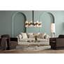 1_Possini Euro Scribe 66 1/2" Faux Wood Organic Modern Floor Lamp in scene