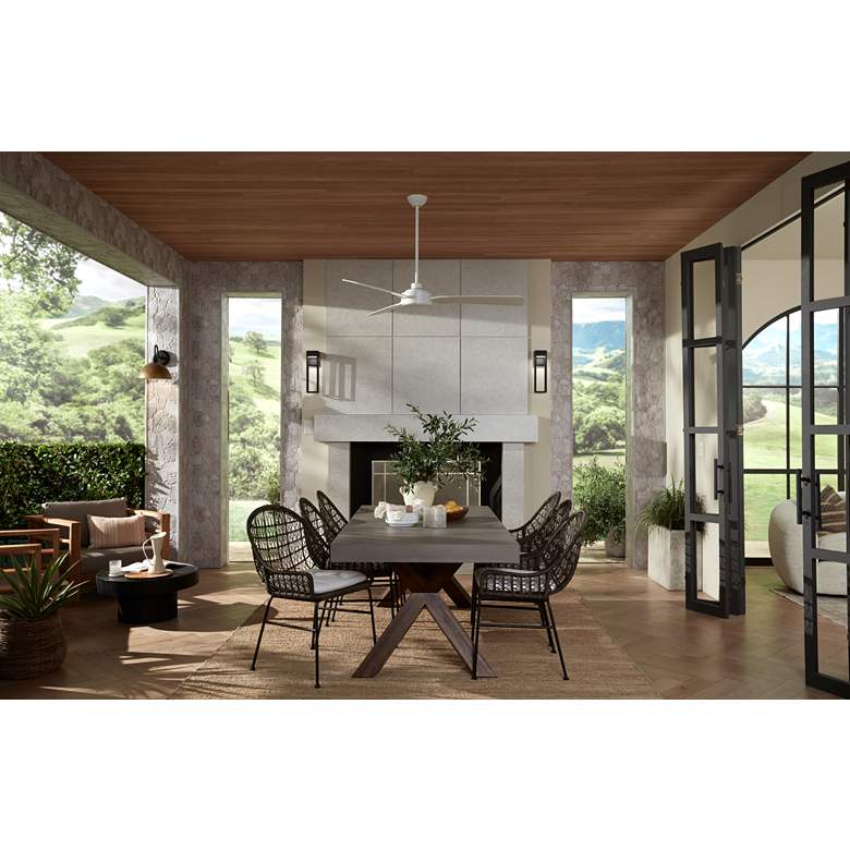 Image 1 Austin 16" High Sand Black Outdoor LED Wall Light in scene