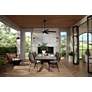 2_60" Casa Vieja Ridgeline Matte Black Barn LED Outdoor Ceiling Fan in scene