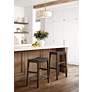 1_Apollo 30 1/2" High Brown Leather Barstool in scene