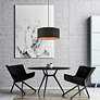 1_Sentosa 18" Wide Black Drum Pendant Light in scene