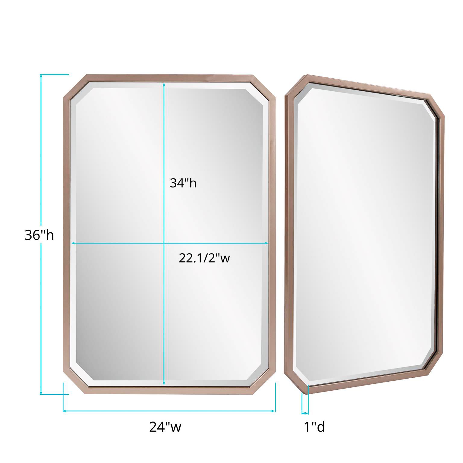 Image 6 24x1.5x36 Londyn Mirror more views
