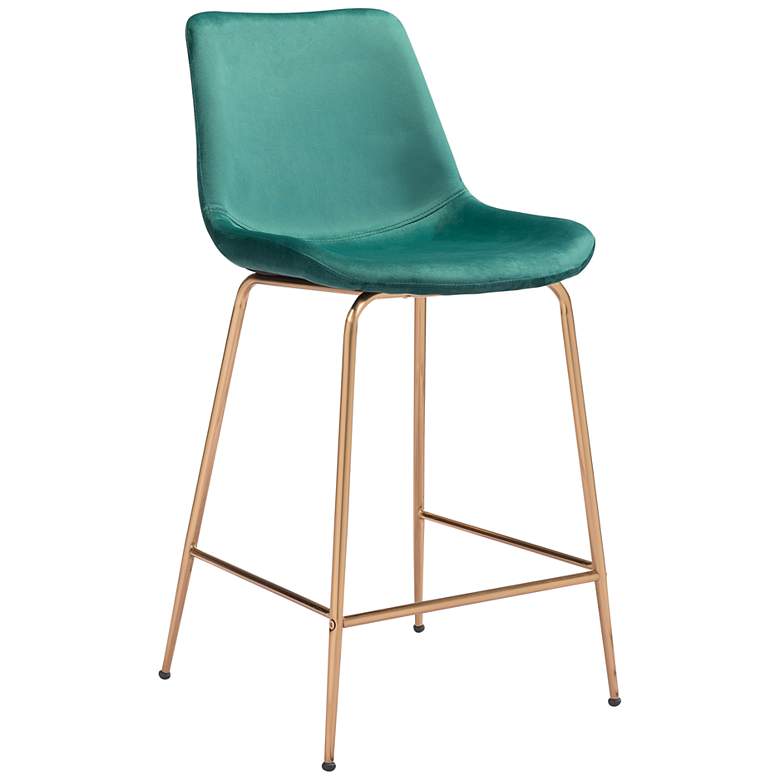 Image 2 24x20.5x38.6 Tony Counter Chair Green