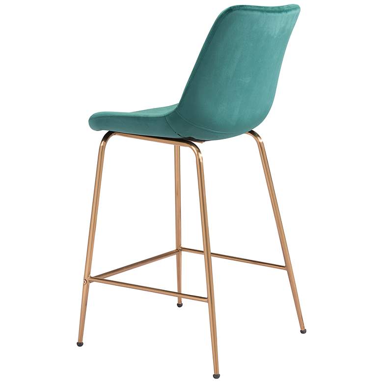 Image 7 24x20.5x38.6 Tony Counter Chair Green more views
