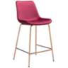 24x20.5x38.6 Tony Counter Chair Red&Gold