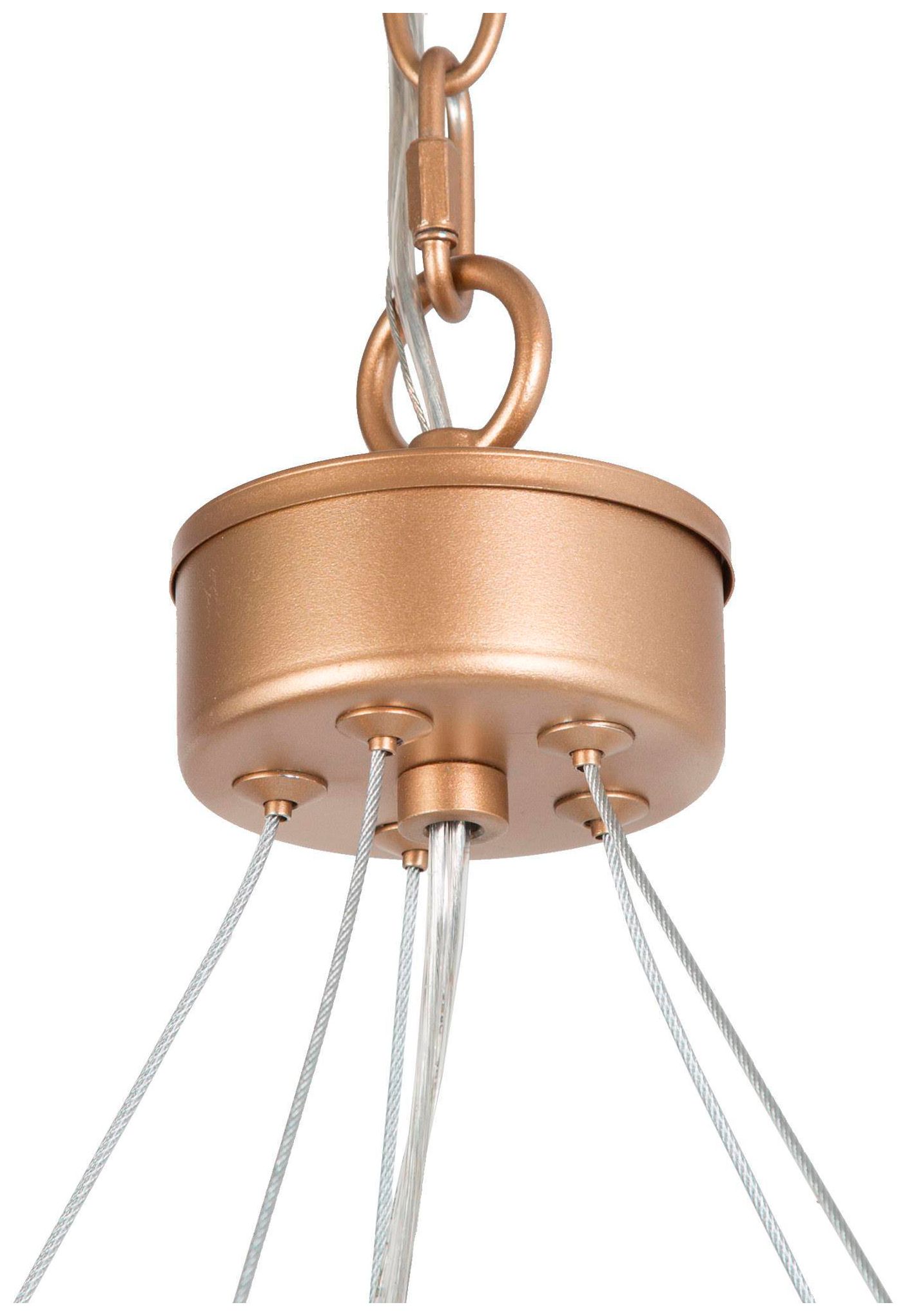 Image 4 25.2"W 5-Light Gold Wheel Candle Chandelier with Crystal more views