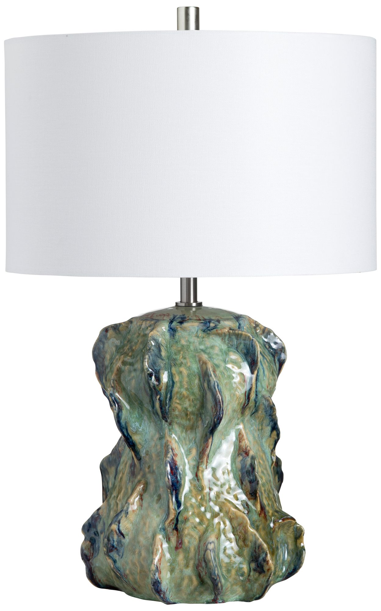 Image 2 25.25"H Coastal Glazed Ceramic Table Lam more views