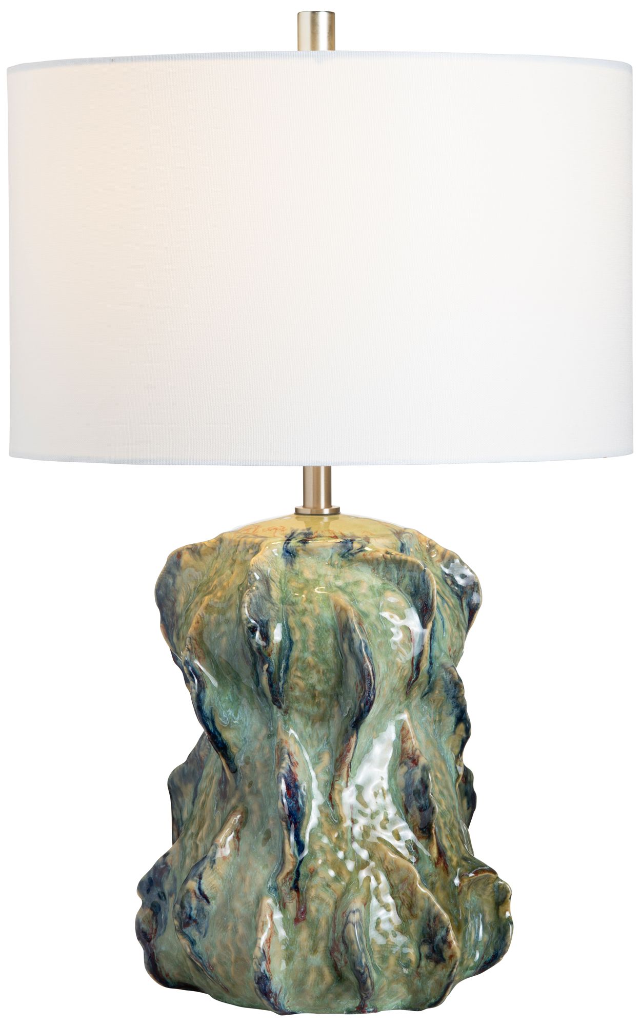 Image 3 25.25"H Coastal Glazed Ceramic Table Lam more views
