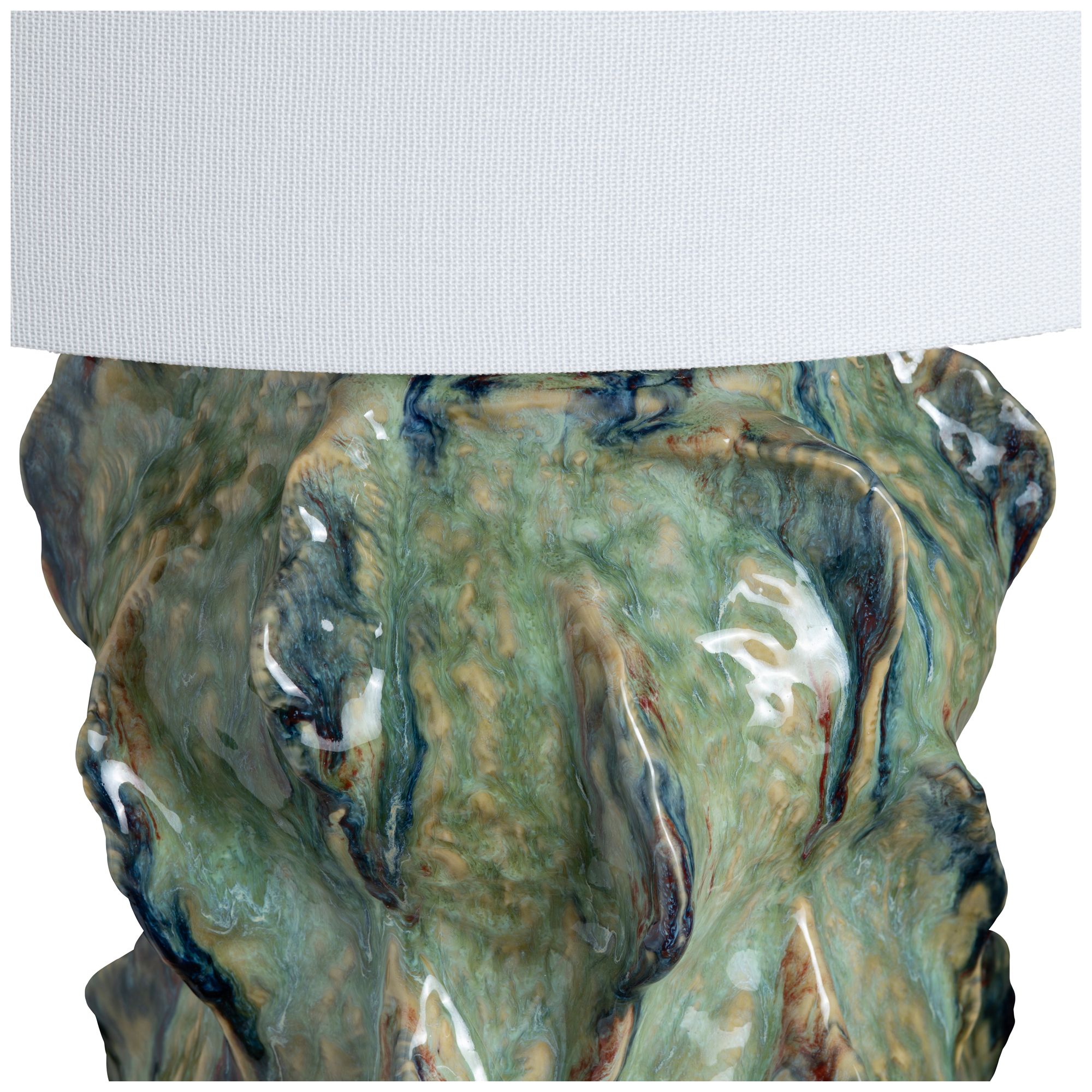 Image 5 25.25"H Coastal Glazed Ceramic Table Lam more views