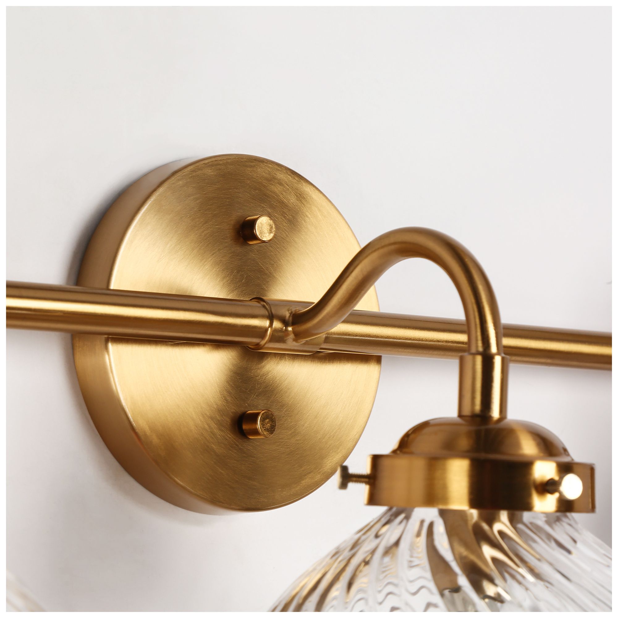 Image 6 25.5"W Polished Brass Gold 3-Light Bath Vanity Light more views