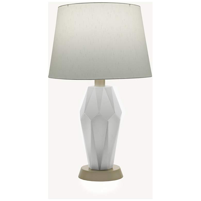 Image 1 25" H Flat White/Oculux Bronze Contemporary TL