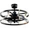 25" Kichler Cavelli Black LED Ceiling Fan with Wall Control