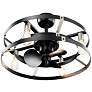 25" Kichler Cavelli Black LED Ceiling Fan with Wall Control