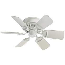 Image1 of 25" Quorum Medallion Studio White Ceiling Fan