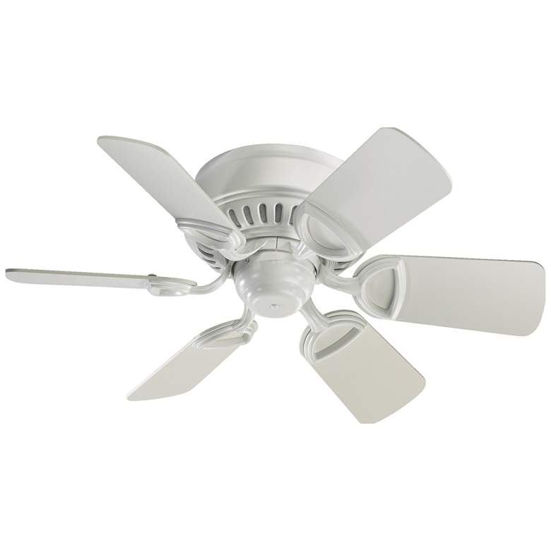 Image 1 25" Quorum Medallion Studio White Ceiling Fan