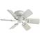 25" Quorum Medallion Studio White Ceiling Fan
