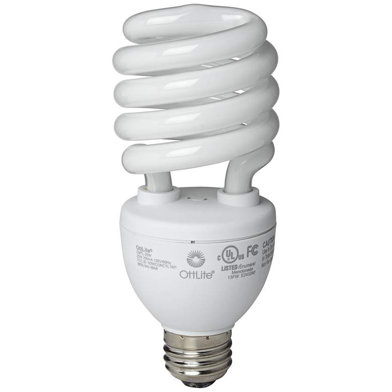 Image 1 25 Watt Spiral CFL Reading Light Bulb by OttLite