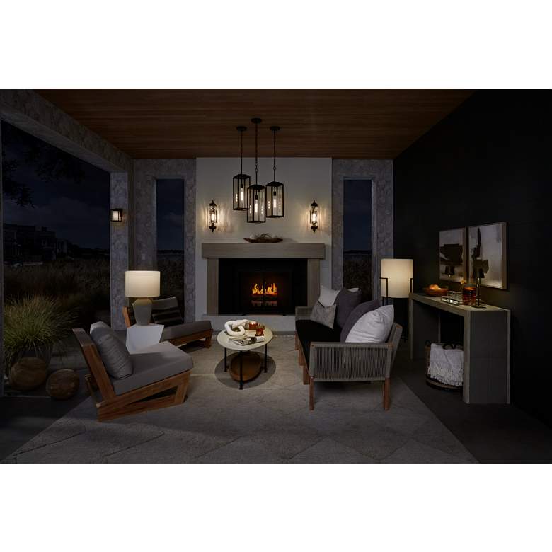 Image 1 Lite Source Garridan 49 1/2" Battery Powered LED Outdoor Floor Lamp in scene