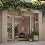 Watch A Video About the San Lucas Sand Black Outdoor Wall Light
