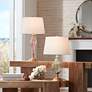2_Possini Euro Rebecca 29" High Smoked Glass Teardrop Glass Table Lamp in scene