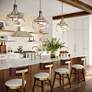 1_Parker 27 3/4" White Leather Counter Stools Set of 2 in scene
