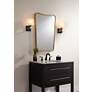 1_Possini Euro Beauregard Wall Sconce Set with Uttermost Segundo Wall Mirror in scene
