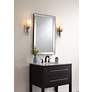 1_Verne Matte Black Edging 24" x 38" Rectangular Wall Mirror in scene